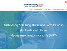 Tablet Screenshot of cmr-academy.com